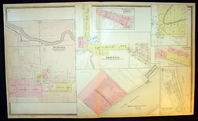 Memphis Brockway Pearl Lake View Beach Antique Plat Map 1897 St. Clair Michigan • $28.50