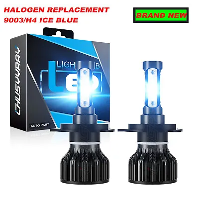 LED Headlight Kit H4 9003 8K Ice Blue Hi/Low Bulbs For HONDA CIVIC 1992-2003 • $23.74