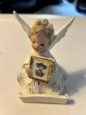 VINTAGE MOTHERS DAY~BLUE EYED  ANGEL GIRL FIGURINE Repaired  JAPAN MH1 • $19.99