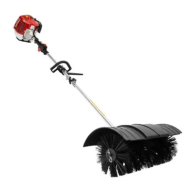 Walk Behind Power Sweeper Broom 52cc 2.3HP Gas Engine Sweeper Lawn Gravel Turf • $182.40