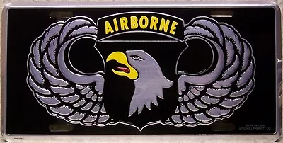 Aluminum Military License Plate Army 101st Airborne Division Rendezvous Destiny • $17.50