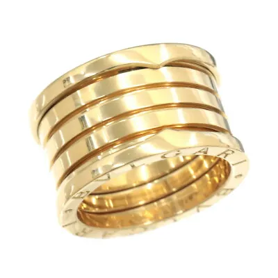 £876.59 • Buy BVLGARI B-ZERO1 4 Band Ring 18K YG Yellow Gold Size53 6(US) 90188740