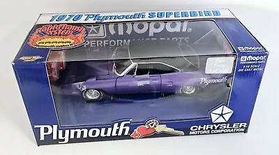 Ertl 1/18 Plum Crazy Purple 1970 Plymouth Superbird 1 Of 500 With Toolbox • $179.99