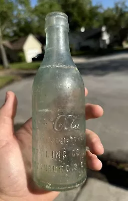 Antique Straight Sided Coca Cola Bottle Spartanburg SC Mid Script Soda • $34.99