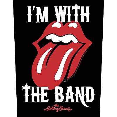 ROLLING STONES Official XLG Back Patch -I'M WITH THE BAND • $28.59