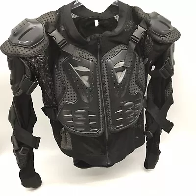 Motorcycle Full Body Armored Racing Motocross Jacket Spine Chest Protect Gear L • $32