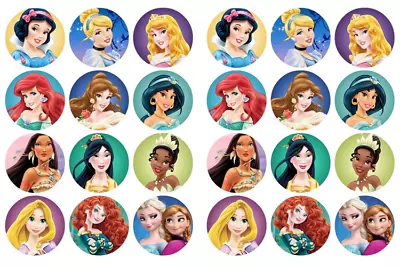 £3.99 • Buy Edible Disney Princess  Icing Sheet Cupcake Toppers