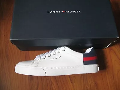 NIB NEW TOMMY HILFIGER Laddin White Multi Sz 6 1/2 6.5 M Athletic Tennis Shoes • $35.99