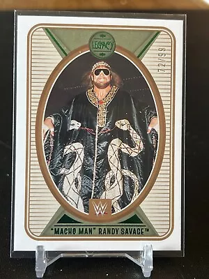 2022 Panini Chronicles WWE Red #145 Macho Man Randy Savage Legacy /99 - NM-MT SP • $1.79