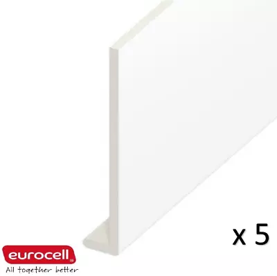 5 X 200mm FULL 5 METRES LONG Not 2  2.5m Fascia Capping Board Upvc FREE DELIVERY • £99.99