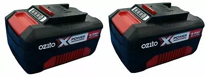 2 PACK Ozito Power X Change 18V 4.0Ah Li-Ion Battery Spare Replacement 3YR WTY • $169