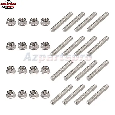 M8x1.25x50mm Stainless Steel Bolt Exhaust Manifold Header Stud Kit For Ford F150 • $16.83