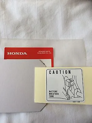 Honda C90 Cub Monkey Bike Battery Warning Decal C90 C70 C50 • $6.97