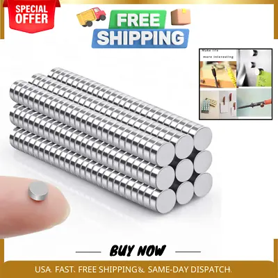 100Pcs Small Magnets 5X2 Mm Mini Tiny Round Magnets Micro Magnets For Crafts • $7.69