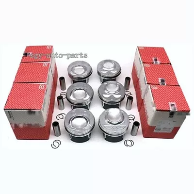 6X Mahle  Φ89.01mm Pistons Rings Set Φ20mm For 3.6L VR6 VW CC Passat Audi Q7 • $399.97