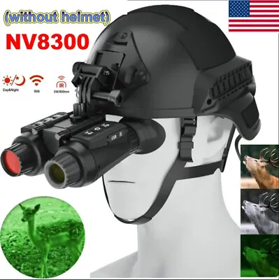 USA- NV8300 Infrared Night Vision Binoculars 4K 3D Head Mounted Goggles 8X Zoom • $228.12