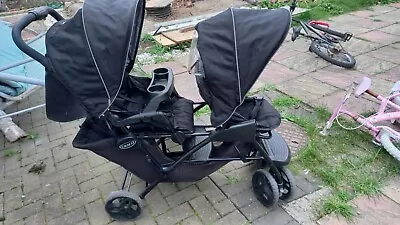 Graco Stadium Duo Tandem Pushchair Double Stroller Buggy • £50