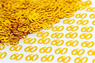 £4.99 • Buy 60th Age Confetti Birthday Anniversary Sprinkles Table Scatter Glitz Party Decor