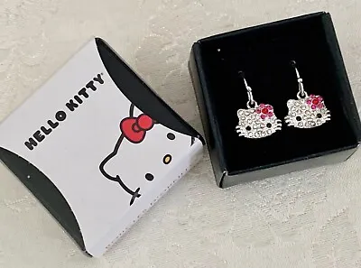 $15.95 • Buy Avon Hello Kitty Sparkle Earrings Red Drop Dangle Brand New In Box