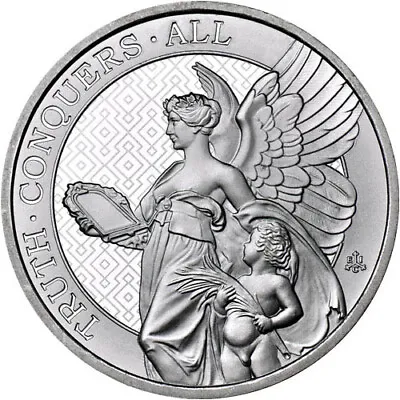 2022 5 Oz St. Helena Silver Queen’s Virtues Truth Coin (BU) • $146.09