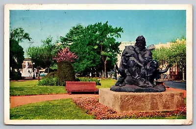 Postcard B 315 Statue In Montevideo Uruguay • $6.95