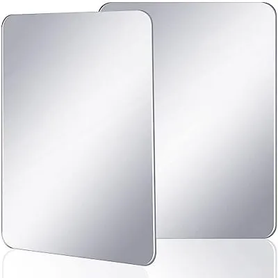 2 Pack Magnetic Locker Mirror Rectangular Wall Mirror For Home Office Cabinet • $18.42