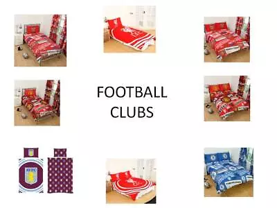 Football Clubs Duvet Cover Set Single Double Bedding Liverpool Arsenal Chelsea • £19.99