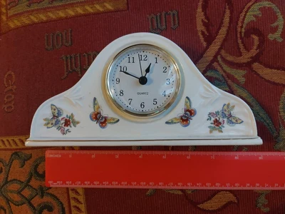 £4.99 • Buy Aynsley Butterflies Fine Bone China Mantel Clock - Napoleon Shaped