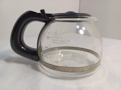 Mr. Coffee 4 Cup ( 5 Cup Bottom Of Pouring Spout) Glass Carafe Black OEM Part • $13.95