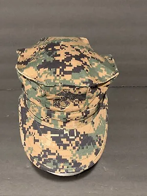 USMC U.S. Marine Corps Cover Garrison Marpat Woodland Hat X-Small • $12