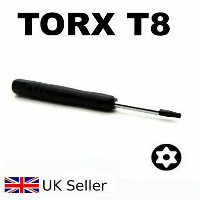 T8 Torx Star Screwdriver For Xbox 360 PS3/4 Controller Opening Repair Tool Black • £1.65