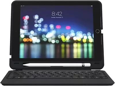 Zagg IPad Slim Book Go Case Bluetooth Wireless Keyboard IPad 10.2  9 8 7 Black • $28.99