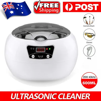 600ml Digital Ultrasonic Cleaner Ultra Sonic Bath Jewellery Watch Cleaning AU • $51.49