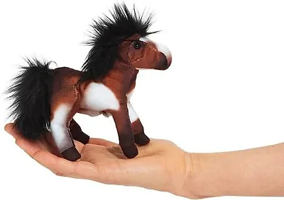 Folkmanis Mini Horse Finger PuppetBrown; Black; White • $14.53