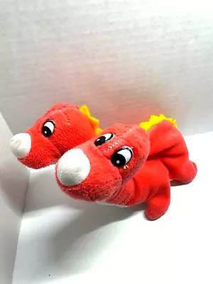 Vintage 1996 Imperial Toy Pebble Pet Beanbag Plush Two Headed Dragon Dinosaur • $6.99