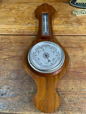 Vintage Aneroid Barometer Thermometer Weather Retailed EA McMillan Aberdeen Scot • £30