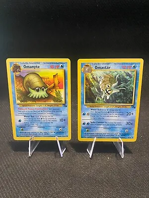 Omanyte And Omastar Fossil Combo - 1995 Pokemon Cards • $10