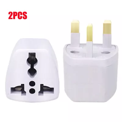 Universal Plug Adapter EU US UK AU CN To UK Type G Travel Socket Plug Converter • £4.95