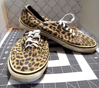 Vans Off The Wall Unisex  Leopard Print Sneakers Shoes Sz. Men's 9.5 Women's 11 • $7.50