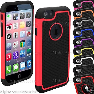 Defender Rugged Hard Case Cover Silicon Shock Proof Builders For Apple IPhone 6s • £4.48