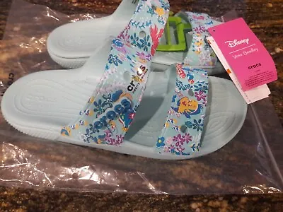 NEW Womens Crocs Disney Little Mermaid Vera Bradley Sandals Size 9       Shoes • $35.99
