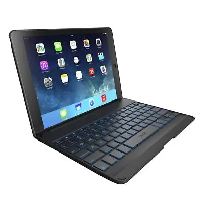 $61.46 • Buy ZAGG Folio Case With Backlit Bluetooth Keyboard For IPad Air (Black)