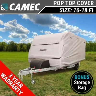Camec 16-18 Ft Pop Top Cover 4.8m To 5.4m 16ft To 18ft For RV Poptop Caravan • $309