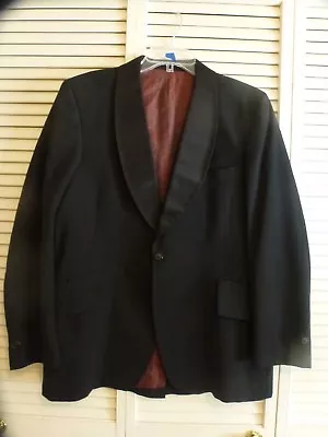 Vintage Black Tuxedo Jacket Size Chest 42  Dracula Costume Excellent #5 • $10