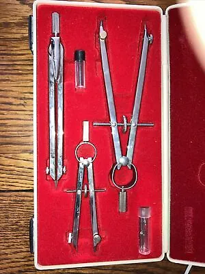 K & E Keuffel & Esser Drafting Instrument Set Orig Hard Case W Germany Mint • $25