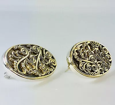 MICHOU Jewelry Sterling Silver&Gold Earrings • $199