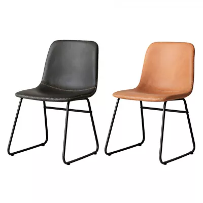 $129.99 • Buy Levede 2X Dining Chairs Accent Chair Vintage Retro PU Leather Lounge Padded