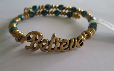 $42 • Buy Genuine Alex And Ani Disney Believe Wrap Gold Bracelet   