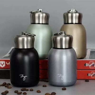Small Thermos Cup Mini Travel Drink Mug Coffee Cup Stainless Steel Vacuum Flask • £9.99
