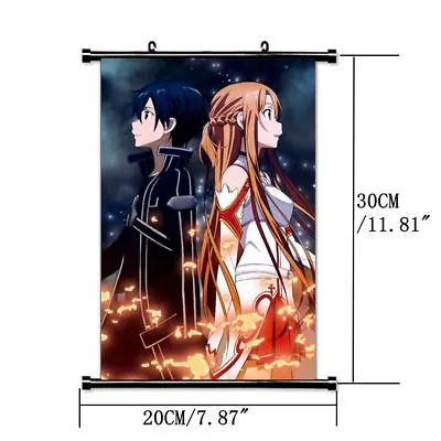 $6.59 • Buy HOT Anime SAO Sword Art Online Jasna Tung Wall Poster Scroll Home Decor Cosplay